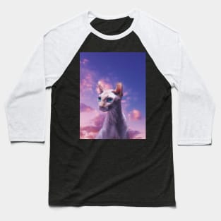 a catto in the sky painting Baseball T-Shirt